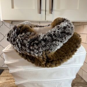 Feldur Verkstæði Luxury Rex Rabbit Ring Collar – Handcrafted Icelandic Fur, New!